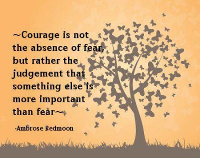 勇気とは恐れがないことではなく、恐れよりも重要なものが他にもあるんだよ、と判断すること